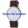 Horlogeband Skagen 450LSLW / H450LSLW / 445LSLW Leder Bruin 20mm